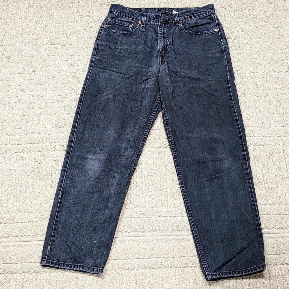 Levi’s 550 Black Jeans Size W34 L32 Relaxed Fit